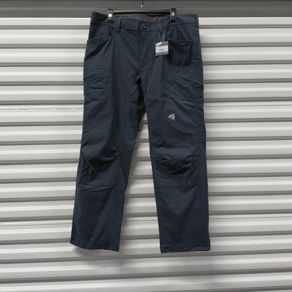 Eddie Bauer Mens Cargo Work Pants Size 38x30 Gray Storm Guide Pro Outdoor Hiking - Picture 1 of 8